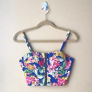 Floral Crop Top | Bralette | Summer | NWOT